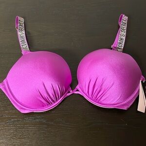New with tags. Victoria’s Secret bombshell bikini top. Pink.